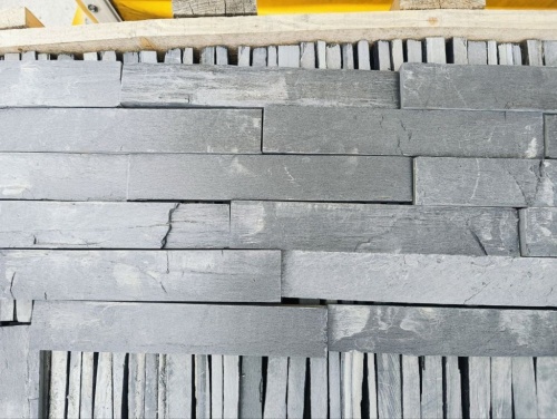 Плитка чёрная из натурального камня фасадная 30 см * 5 см, толщина 7 мм -30 мм купить в Одинцово