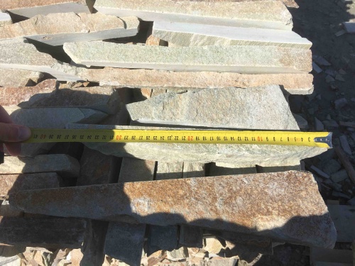 Горбушка златолит золотистый для облицовки купить в Одинцово