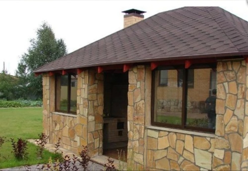 Плитняк златолит жёлтый для фасада 1,5-3 см купить в Одинцово