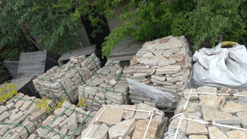 Гранитный плитняк галтованный для парковки купить в Одинцово