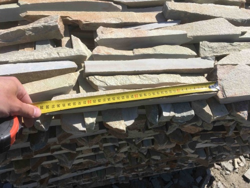 Горбушка златолит золотистый для облицовки купить в Одинцово