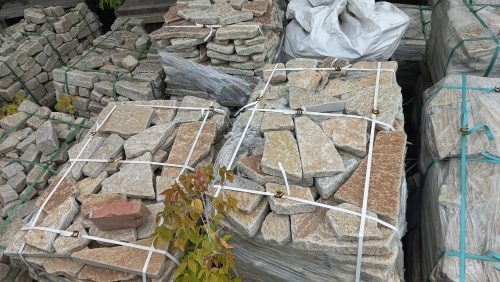 Гранитный плитняк галтованный для парковки купить в Одинцово