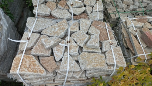 Гранитный плитняк галтованный для парковки купить в Одинцово