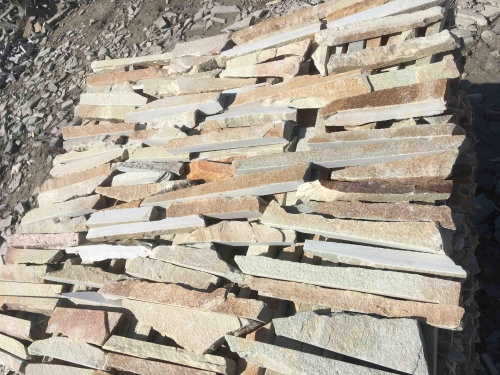 Горбушка златолит золотистый для облицовки купить в Одинцово