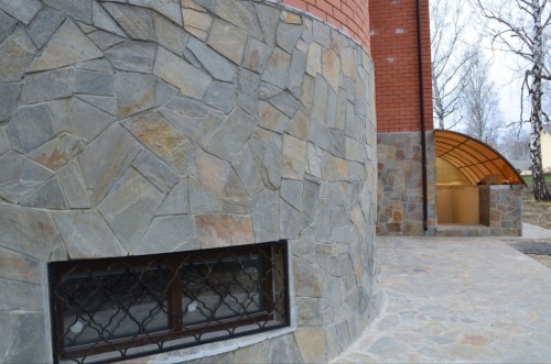 Плитняк златолит Уральский  для фасада купить в Одинцово